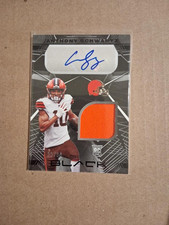 2021 Black Football Anthony Schwartz Rookie Patch Auto /99 Browns