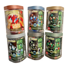 LEGO Bionicle Bohrok with canisters and instructions Tahnok Kohrak Lehvak Nuhvok