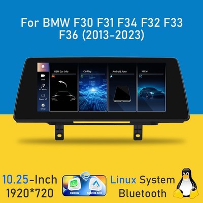 10.25'' Autoradio Linux OS Apple Carplay Touch Für BMW 3/4ER F30 F31 F32 F34 F36