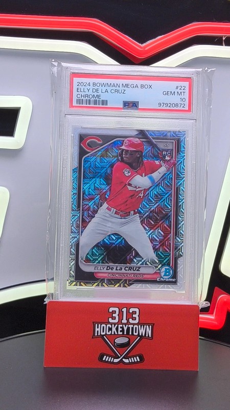 2024 Bowman Mega Box Chrome Elly De La Cruz #22 PSA 10