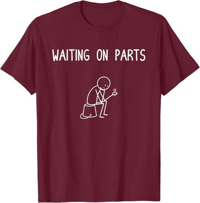 Mechanic Men Auto Repair Waiting on Parts Car Technician Unisex T-Shirt