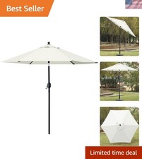7.5' Patio Umbrella Outdoor Table Market Umbrella with Push Button Tilt/Crank...