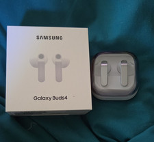 Samsung Galaxy Buds4 Bluetooth Wireless In-Ear Earbuds White with Charging Case