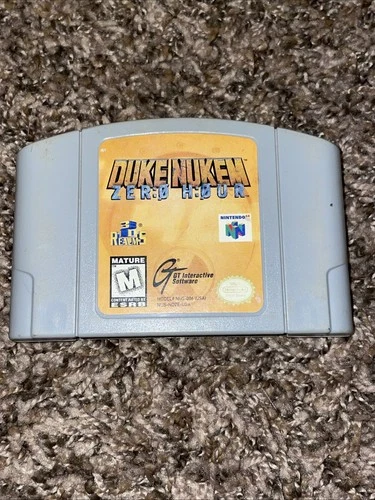 Duke Nukem Zero Hour N64 Nintendo 64 Game Cart, Authentic, Tested Plays great