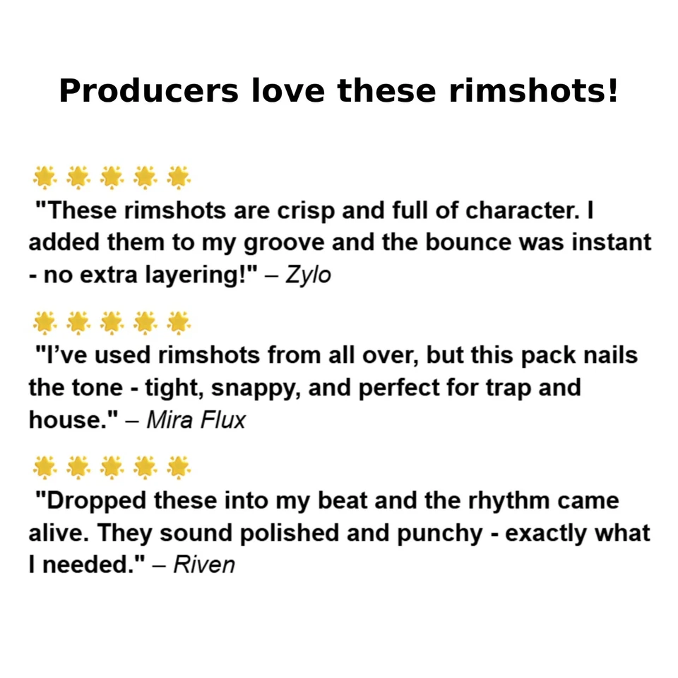 203 Rimshot One Shots Sample Pack (Wav) für FL Studio, Ableton Live, Logic Pro - Bild 4 von 4