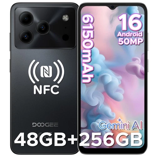 DOOGEE Note56Plus الهاتف الخليوي أندرويد 16 48GB+256GB 6150mAh الهاتف الذكي 50MP+8MP