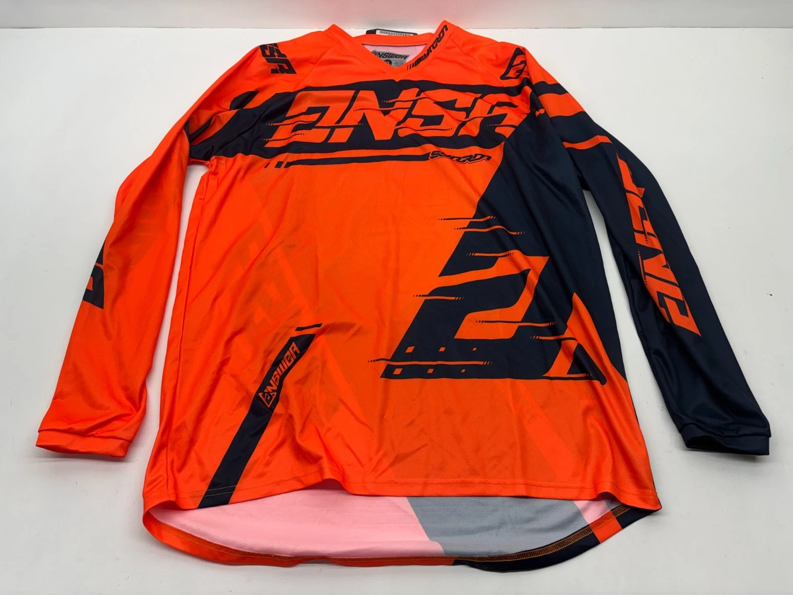 New Answer Racing A18.5 Syncron Jersey X Large Orange Black Motocross XL