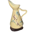 Hull Yellow Pottery Pitcher USA "Serenade Songbirds" S2 1957