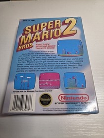 Super Mario Bros 2  NES 3 Screw Rev-A Cib Minty Box 🔥 