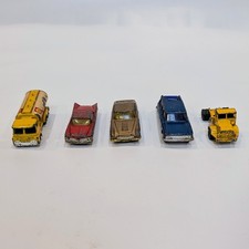 Vintage Husky Diecast Cars And Trucks Mixed Aston Martin Buick 70s Lot Of 5
