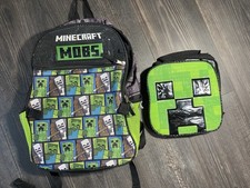 Minecraft Creeper Backpack and Insulated Lunc...