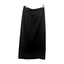 Women's SM black midi skirt