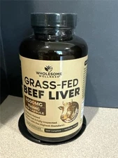 Wholesome Wellness Grass Fed Beef Liver Supplement, 180 Count