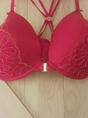 Cacique 44DDD Bra Red Underwire Front Close