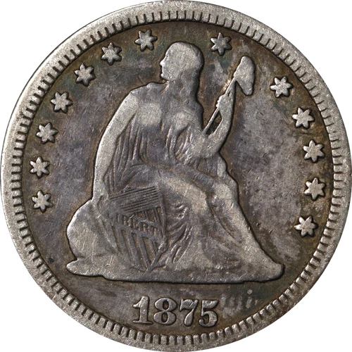 1875-P Seated Liberty Quarter