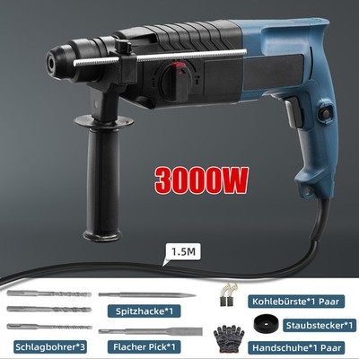 SDS+ Schlagbohrmaschine Bohrhammer Meißelhammer Stemmhammer SDS-Plus Mit Koffer