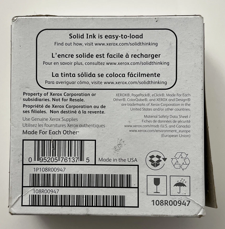 NEW Xerox 108R00947 Xerox ColorQube 8570, 8570DN, 8570DT, 8570N MAGENTA Sealed - Image 2 of 4