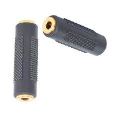 3.5mm Stereo TRS Female to Female Adapter Gold Plated 3.5mm Audio Connector C...
