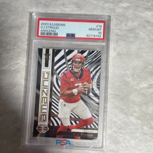 Panini 2023 Illusions Amazing Rookie C.J. Stroud #19 PSA 10 Houston Texans