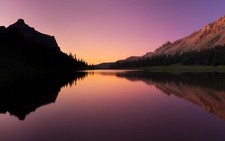 Landscape photography nature water lake sunset trees Custom Gaming Mat Desk