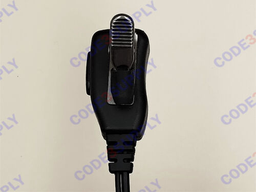 Microfono risvolto pezzo auricolare stile D pulsante per parlare per sostituire Motorola 56517 - Foto 3 di 7