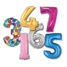 NUMERO MYLAR 1 metro vari colori palloncini palloncino