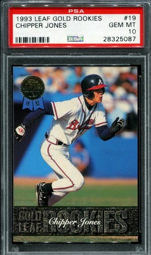Chipper Jones #19 1993 Leaf Gold Rookies card