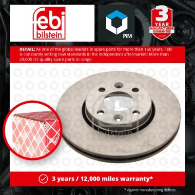 2x Brake Discs Pair Vented Front 260mm 24165 Febi Set 40206AX60A 40206AX600 New