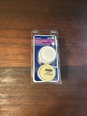 Leviton 6683-IW 3-Way Push On/Off Dimmer 600W Incandescent Ivory/White
