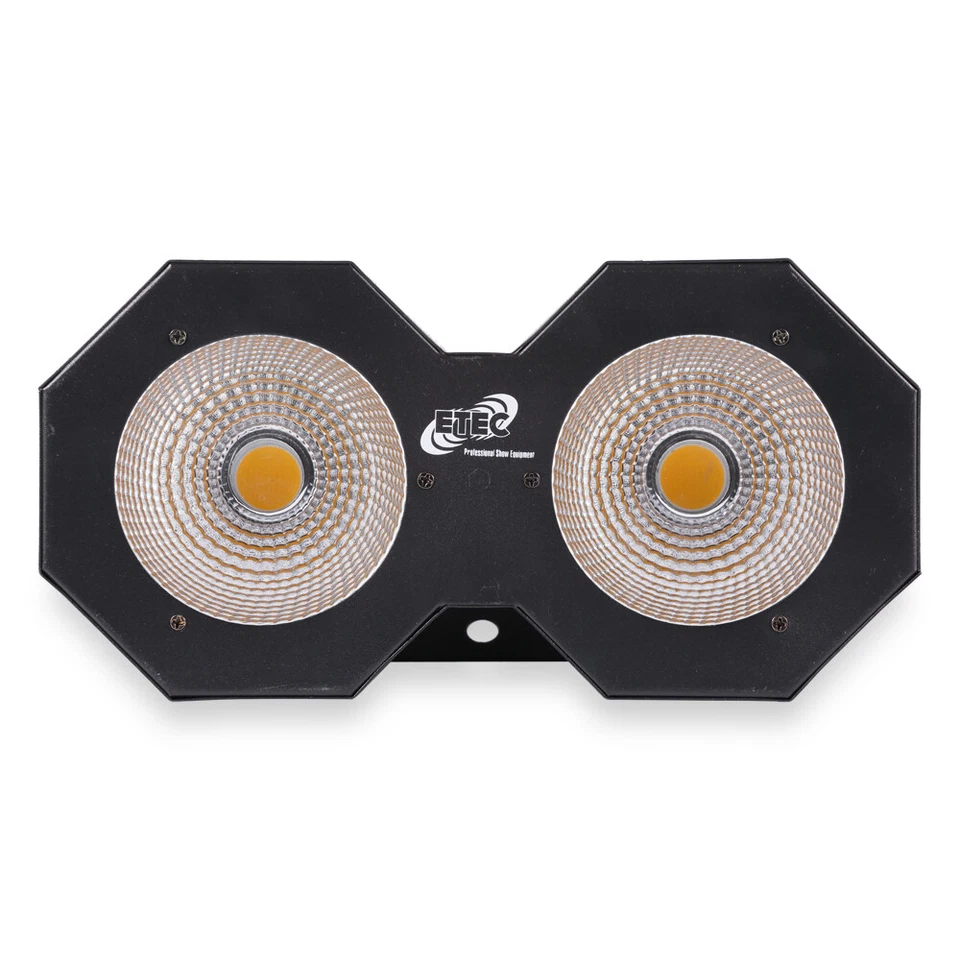 ETEC LED Stage Audience Blinder 2x50W COB DMX Warmweiß Strobe Fluter mega hell - Bild 2 von 4