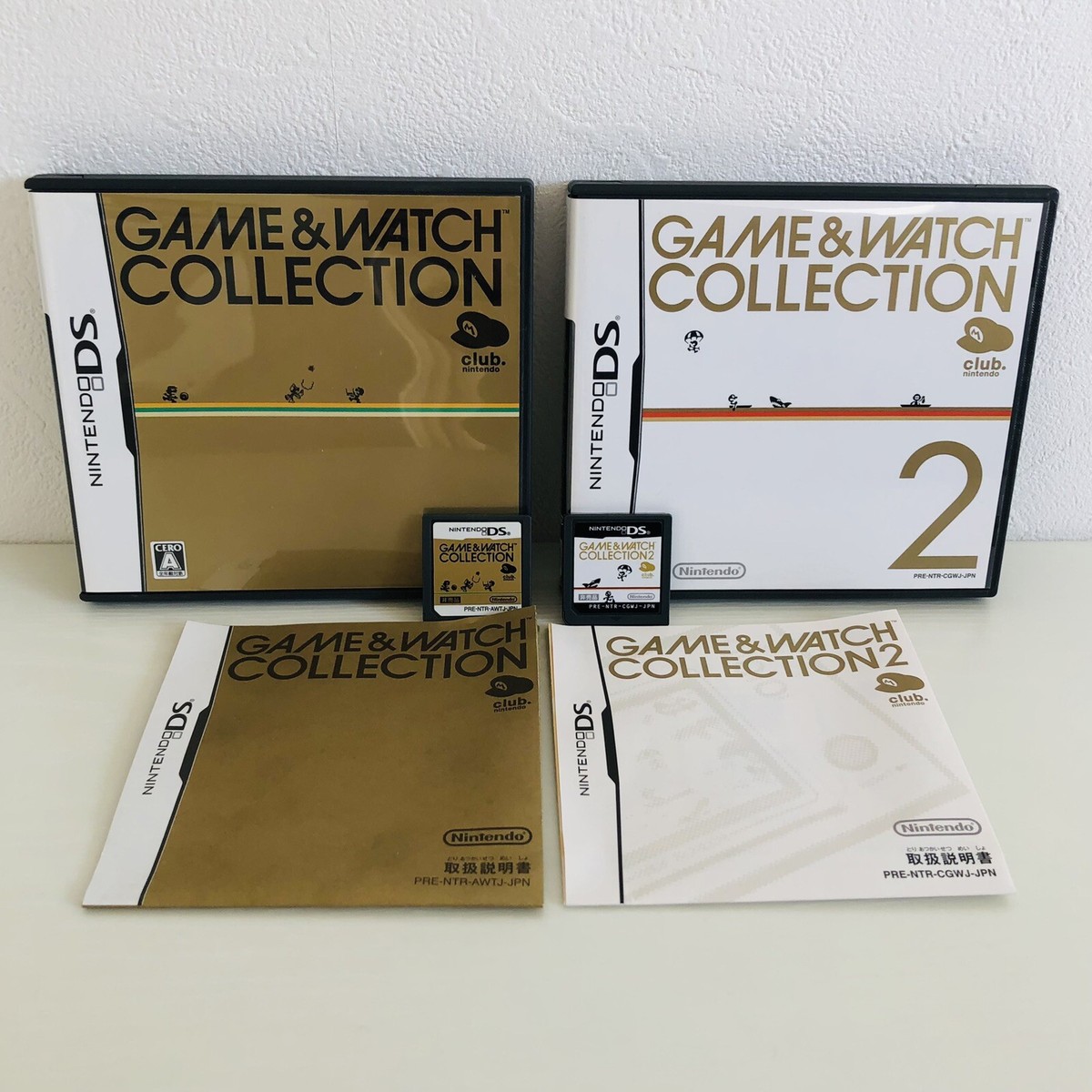 Nintendo DS Club Nintendo Limited Game & Watch Collection set of 2