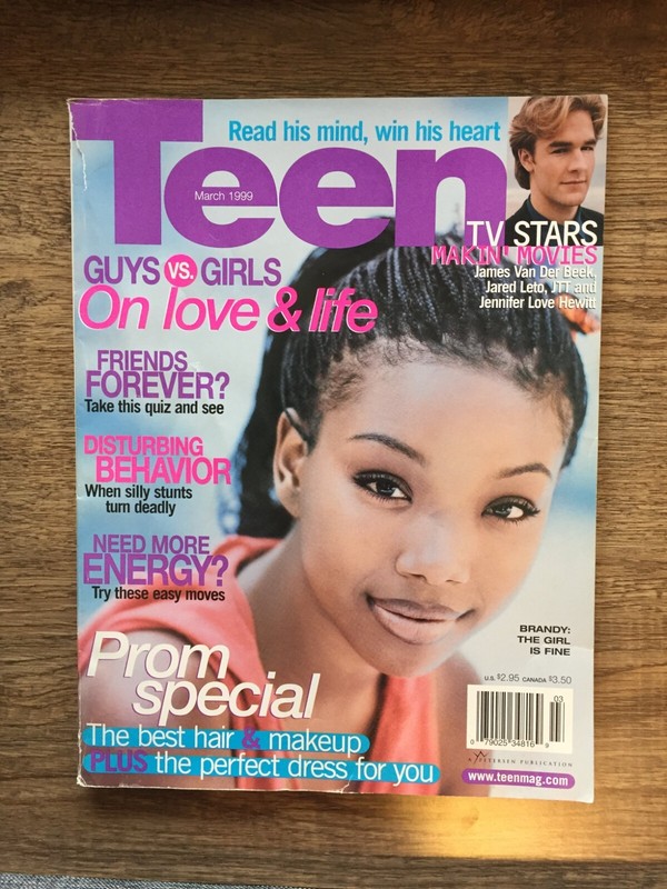 Teen Magazine March 1999 "Perfectly Prom" - Brandy, Vintage
