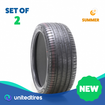 Set of (2) New 255/35R21 Pirelli P Zero PZ4 T1 Elect PNCS 98W - 9/32