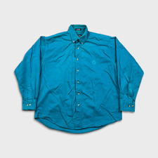 Vintage 90s Chaps Ralph Lauren Shirt Mens Large Blue Faded Casual Button Up