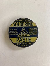 Vintage Collectable Tin Soldering Flux Paste Tyne Chemical Company Retro NOS Box
