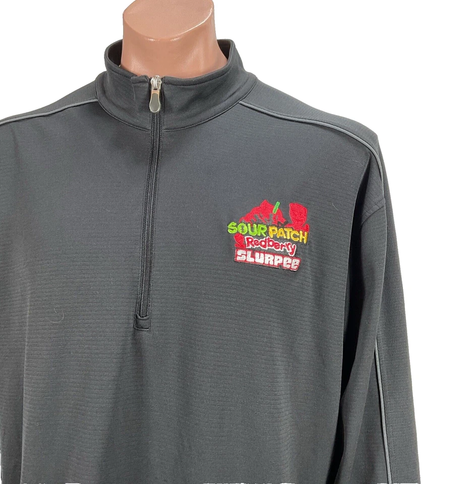 7-ELEVEN Sudadera Parche Agrio Niños Rojo Berry Bordado Chaqueta Pullover Promo Foto 3 de 4