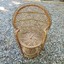 mini peacock wicker fan back rattan chair 16” doll plant stand boho hippie decor