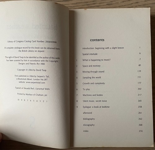 DAVID TOOP HAUNTED MUSIC, SILENCE AND MEMORY PAPERBACK BOOK (2004) 1ST ED - Picture 5 of 8