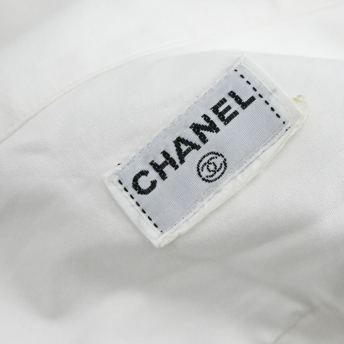 Chanel Short Sleeve Shirt White 192972 | eBay