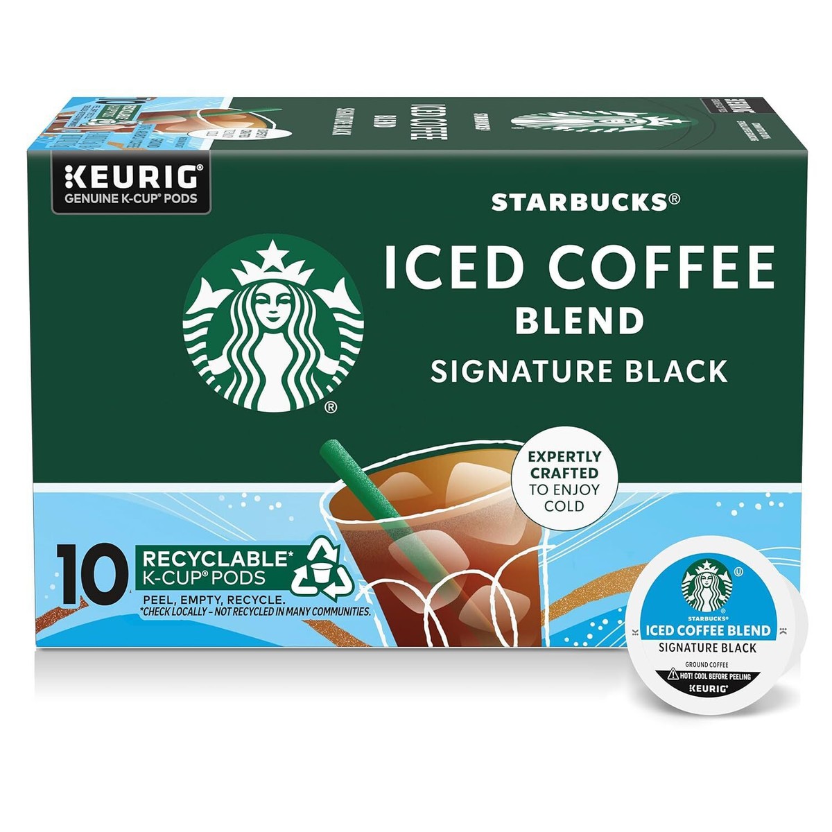 Starbucks Iced Coffee Blend Signature Black K-cups | eBay