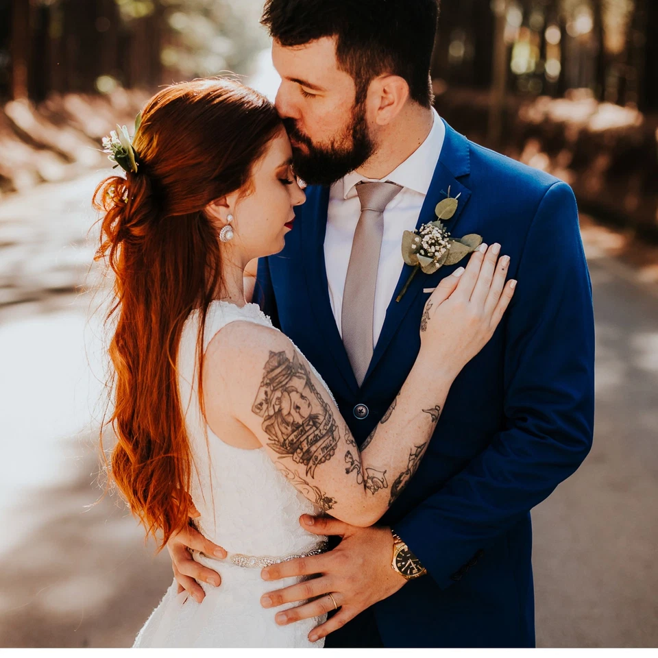 Alianza de boda Envy de 2 mm para hombre enchapada en oro anillo de plata de ley para mujer ging... Foto 4 de 4