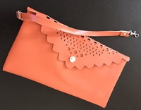 Saks 5th Ave Cosmetic Bag Faux Leather Orange 0217s Gwp Saks 5th Ave Cosmetic Bag Faux Leather Orange 0217s Gwp