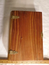 Cedar Hand-Made Hideaway "Book Safe" Box Large Size with Latch Closure