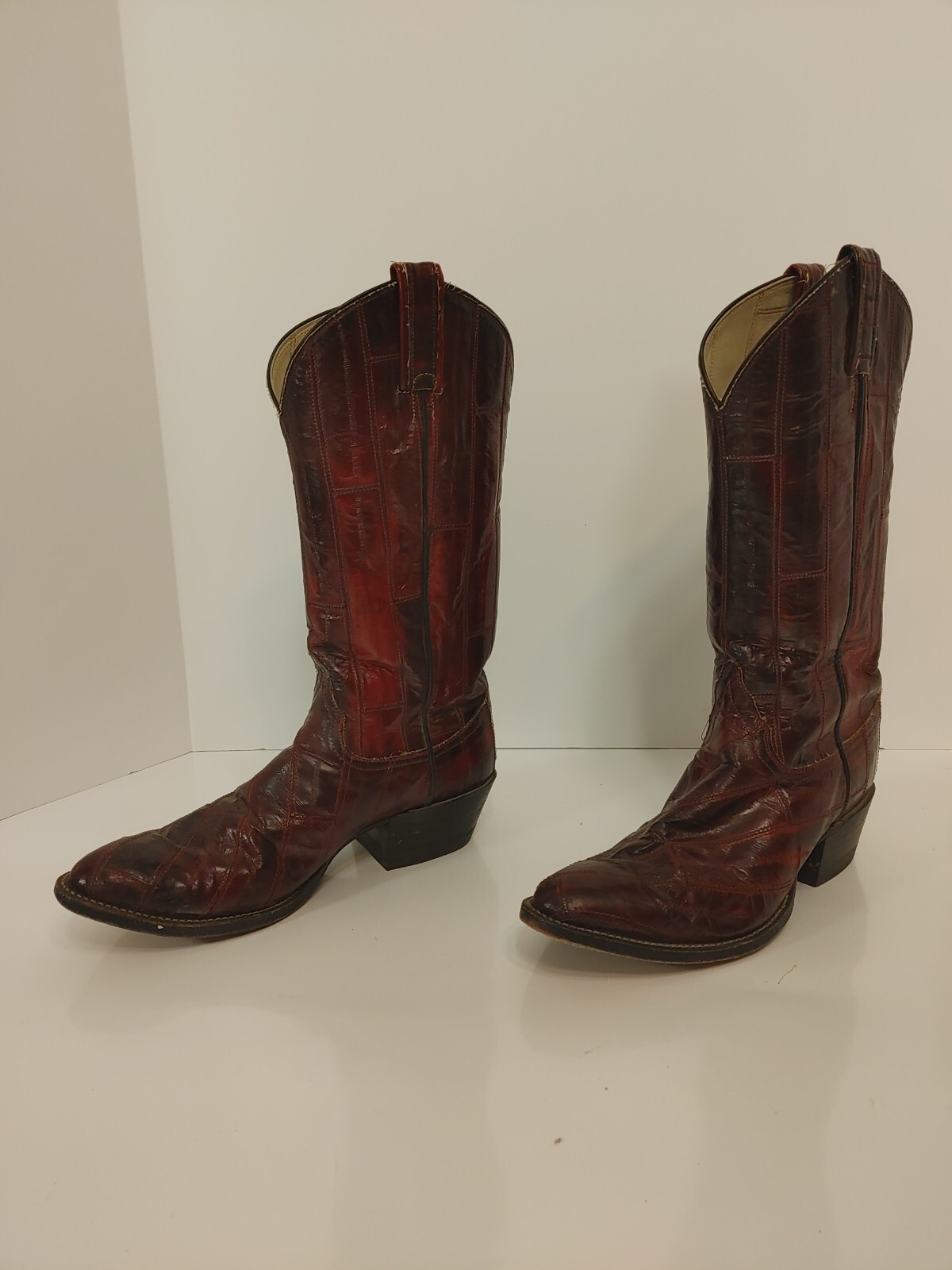 Men's King Exotic Boots Genuine Eel Skin Boots Gray (4980809) main image 1