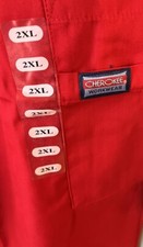 Cherokee Originals Men's Cargo Scrubs Pant Red 2XL Drawstring New
