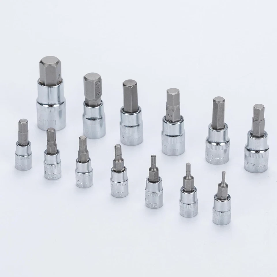 Hex Bit Socket Set Premium S2 Alloy Steel | 13-Piece Metric 2Mm - 14Mm Allen Soc - Image 4 of 4