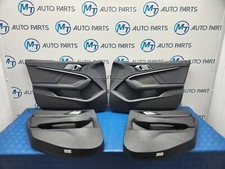 BMW 2 SERIES DOOR CARD PANEL SET HARMAN HOLE BLUE STITCH LEATHER BLACK F44