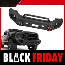 Front Bumper Fit for Ford 2005-2007 F250 F350 Off Road Steel Bumper w/ LED Light