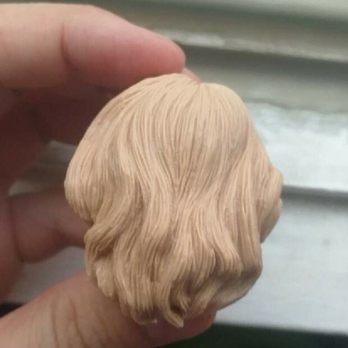 Blank 1/6 Scale Edward Scissorhands Johnny Depp Head Sculpt Unpainted Fit 12" - Picture 4 of 5