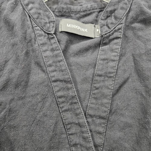 Mono para mujer MinkPink mediano negro sin mangas cuello - Imagen 6 de 12